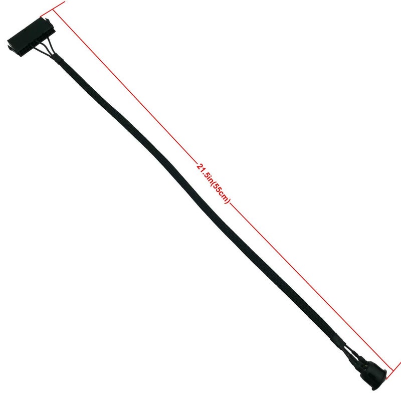 COMeap ATX Power Jumper Cable, 24 Pin ATX Red LED Power On/Off Switch Bridge Adapter Braided 21.5-inch(55cm) - Image 3